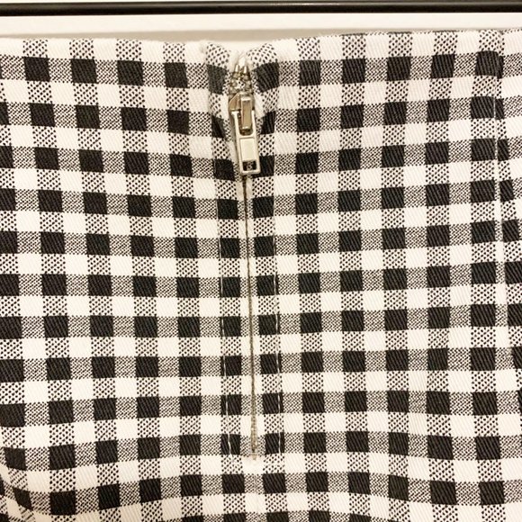 Forever 21 Black White Checkered Mini Skirt Size S - Picture 3 of 4